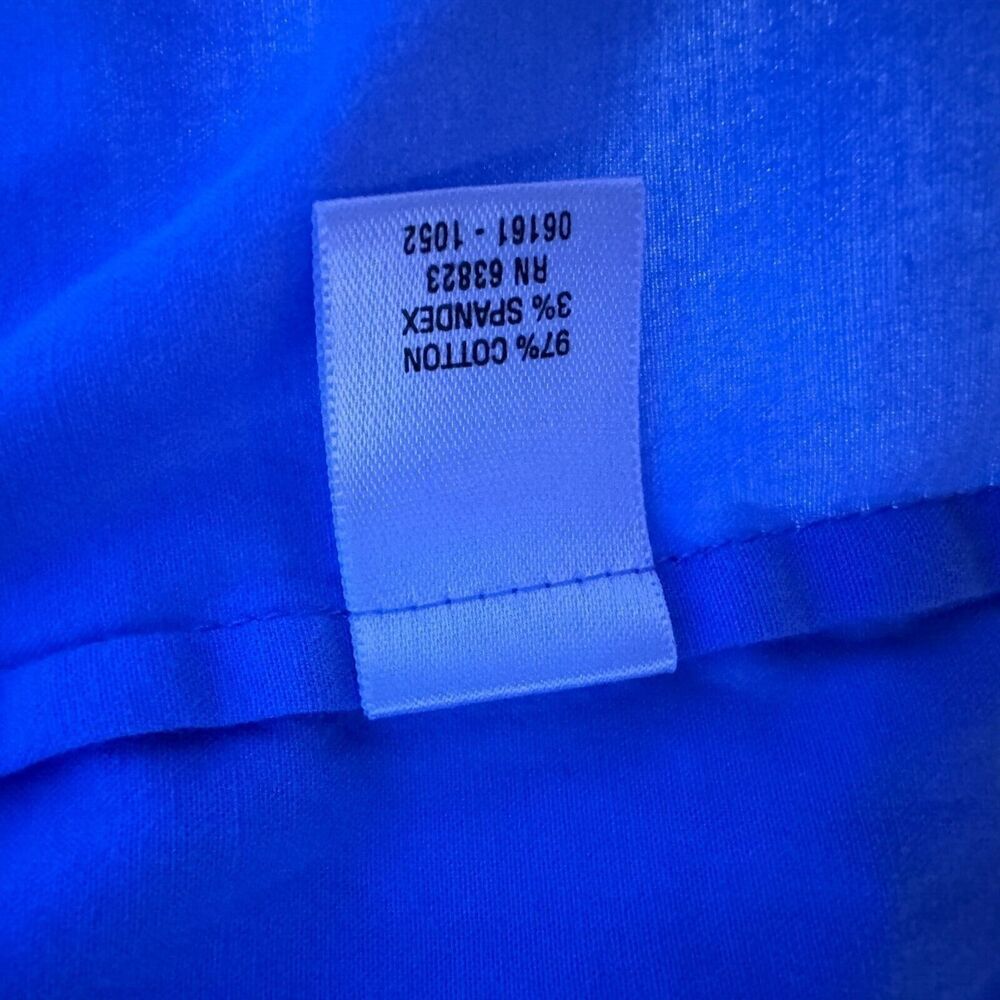 CJ Banks Womens Button Up Top Long Sleeve Blue Stretch Plus Size 1X - Picture 8 of 9